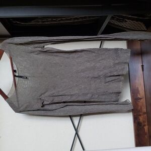 Joe's Army Green Mesh Long Sleeve Top